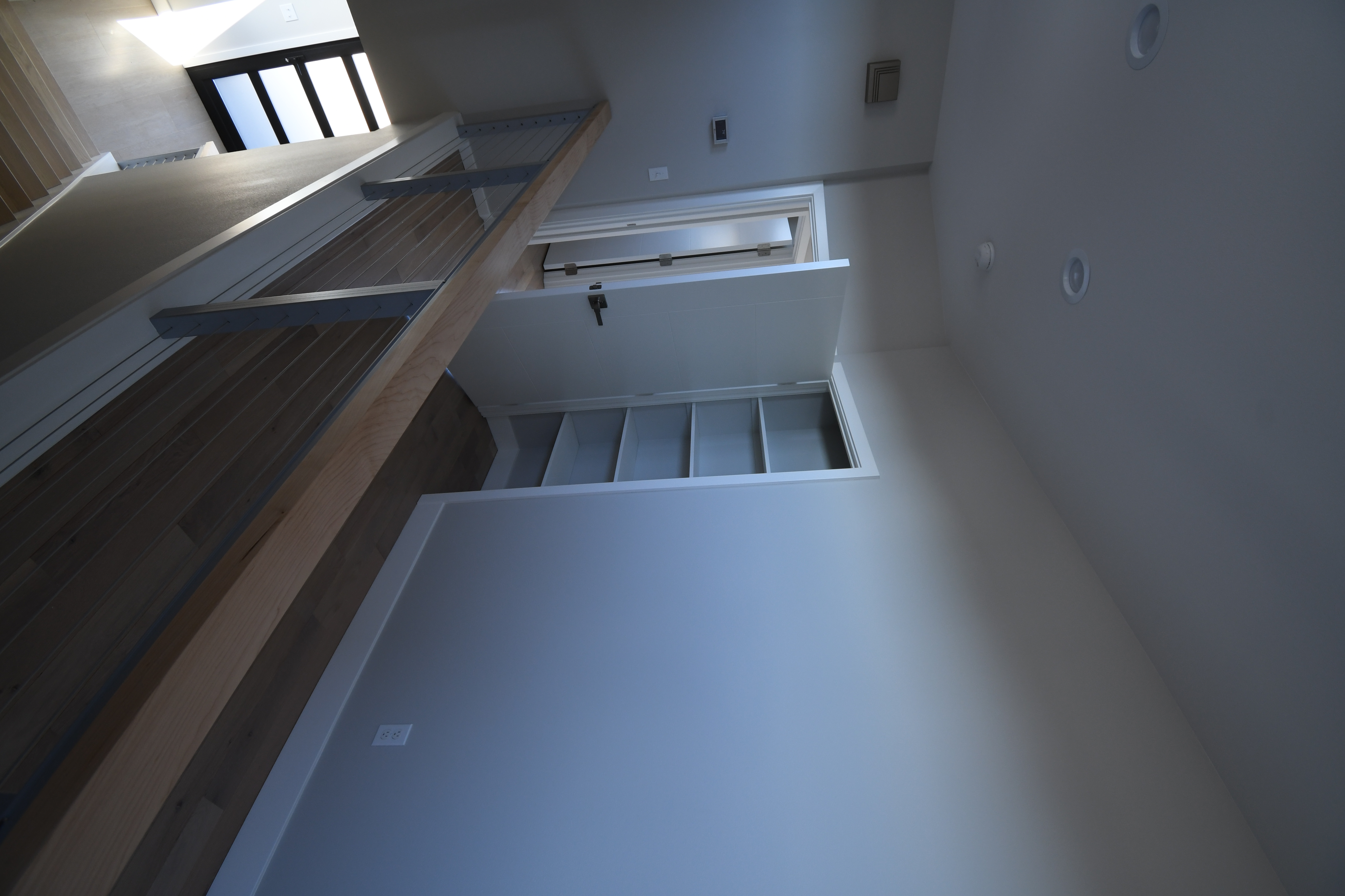 upstairs hallway closet
